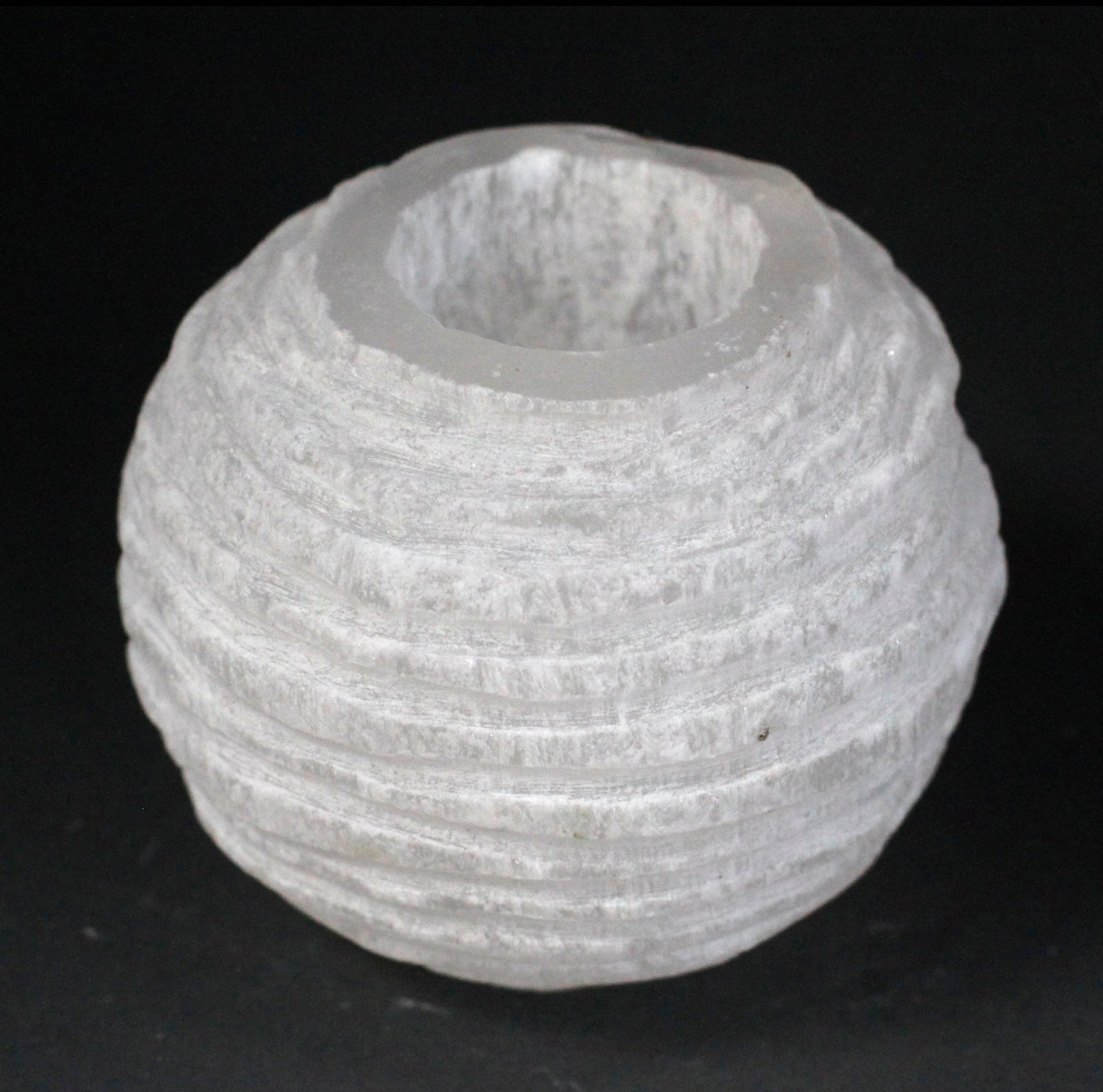 Selenito žvakidė su sniego kamuoliuku - 8 cm