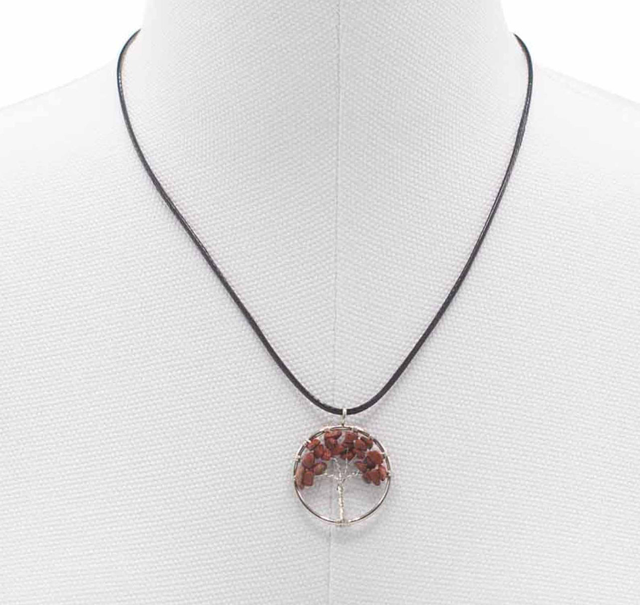 Gyvybės medžio pakabukas – raudonasis jaspis