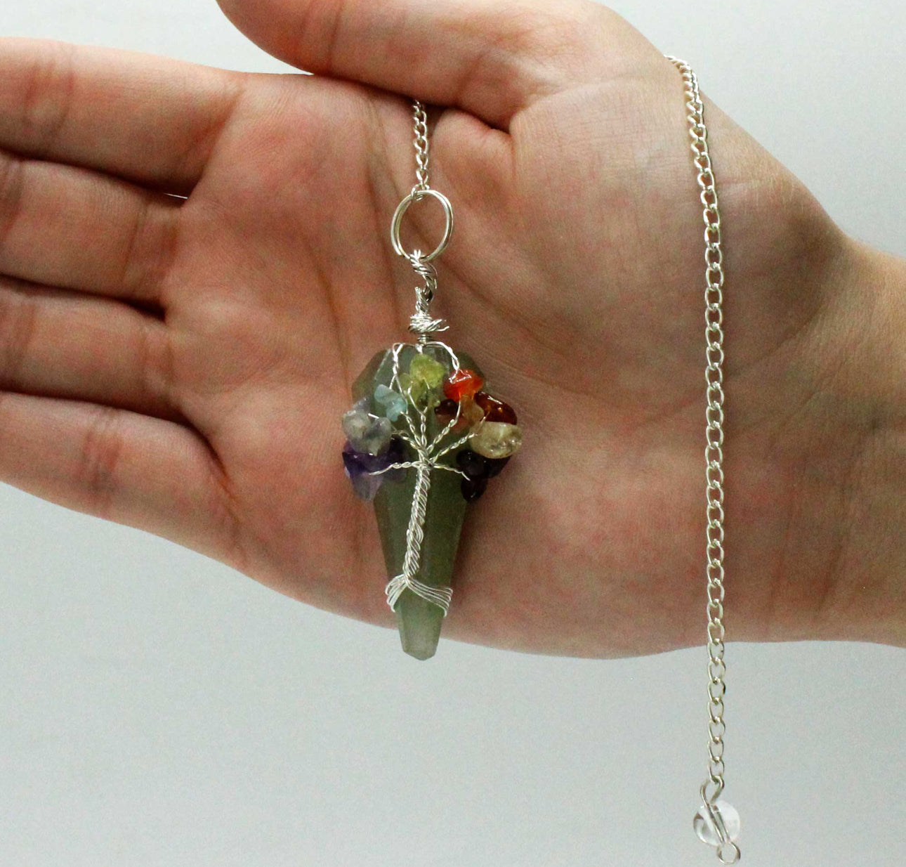 Magiška švytuoklė - septynios čakros - aventurinas