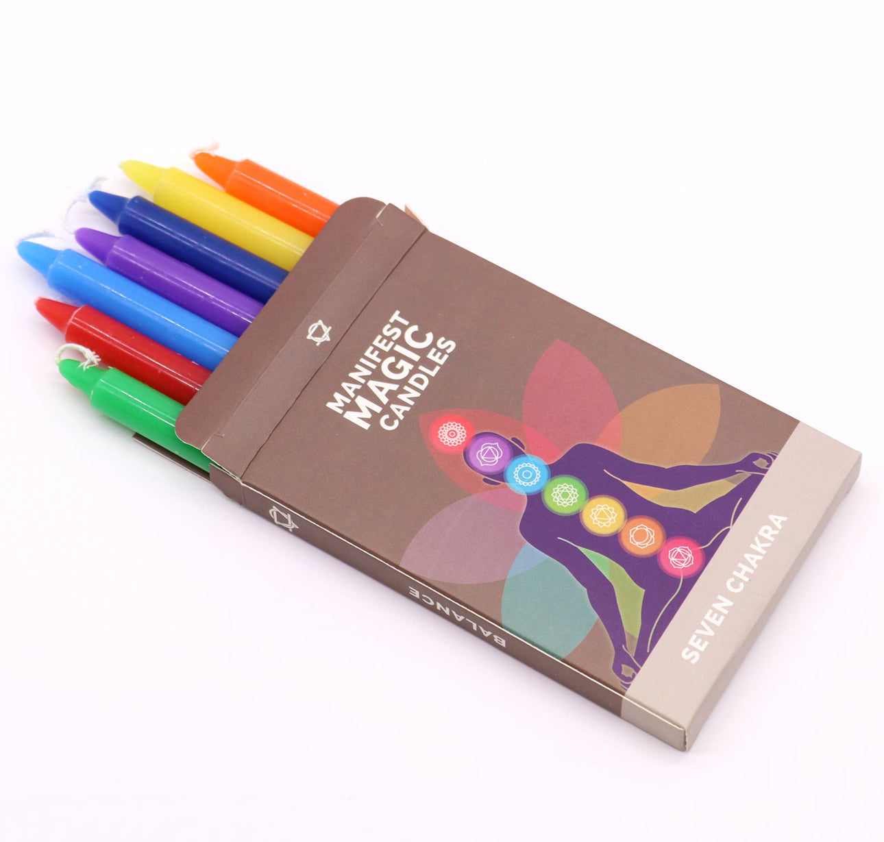 Septynių čakrų manifestavimo žvakės