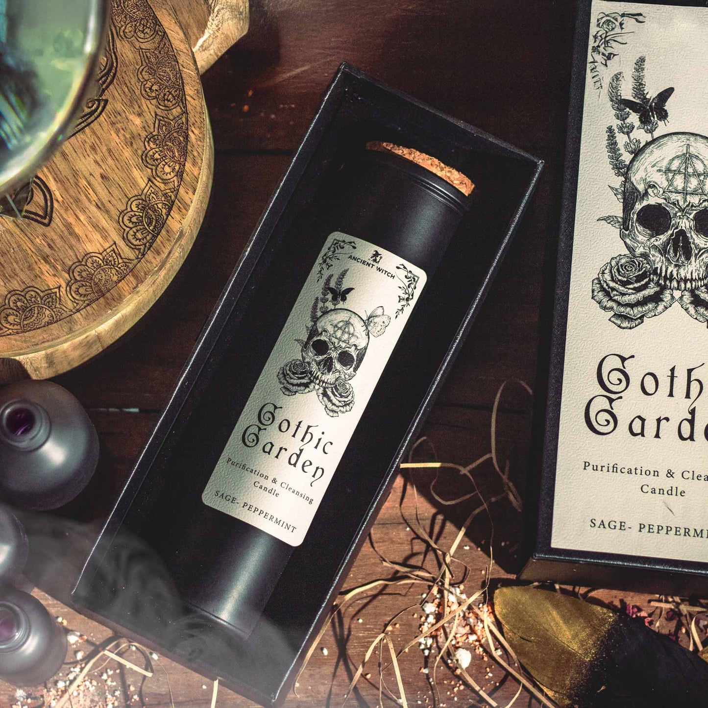 Senovės raganos gotikinio sodo žvakė – valymas ir gryninimas