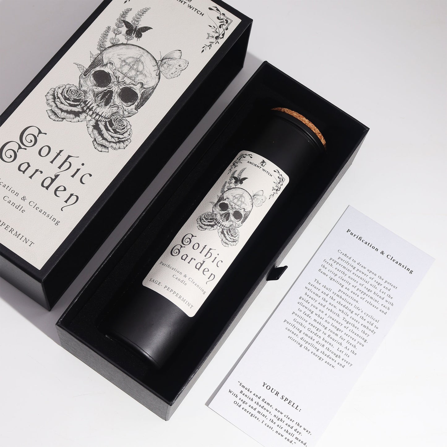 Senovės raganos gotikinio sodo žvakė – valymas ir gryninimas