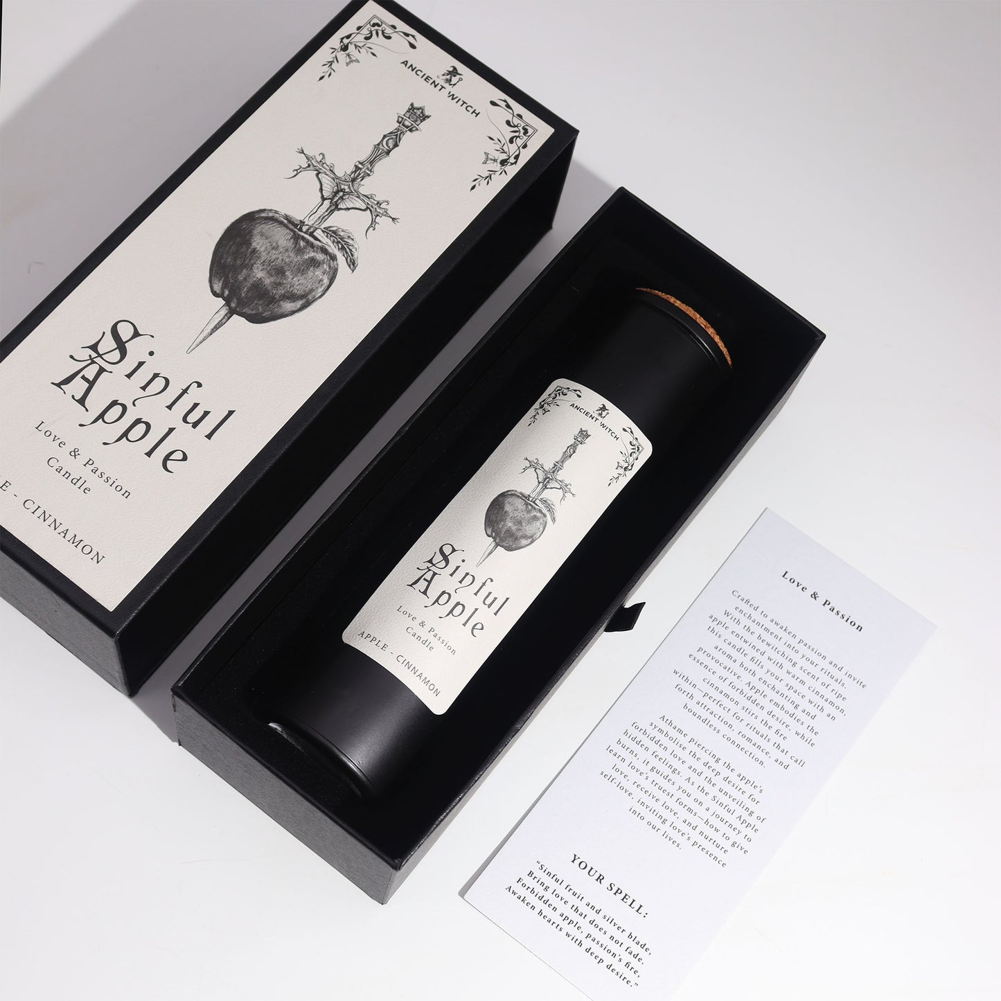 Senovės raganų apsivalymo žvakės - Nuodėmingas obuolys