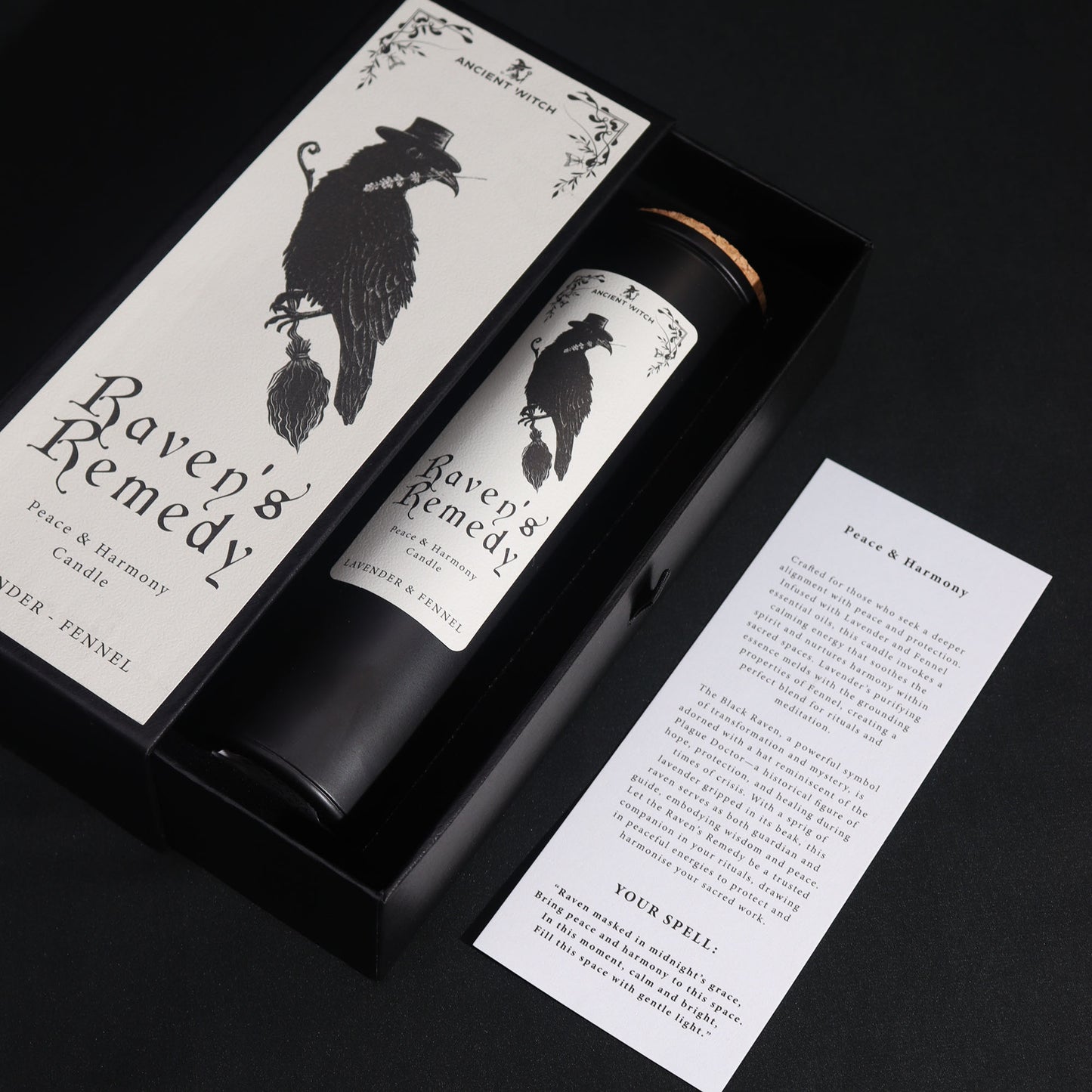 Senovės raganos varno žvakė – ramybė ir harmonija