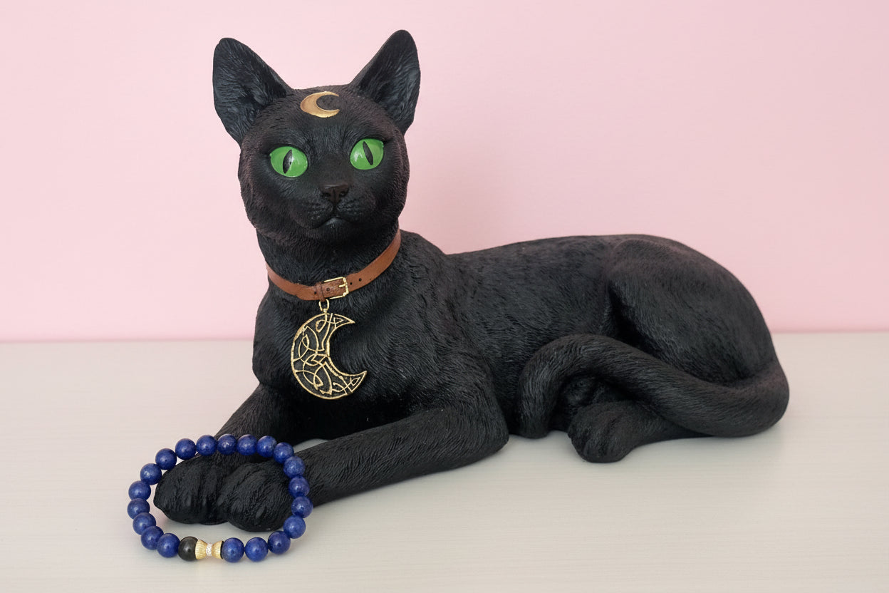 Lazurito ir auksinio obsidiano apyrankė 8 mm