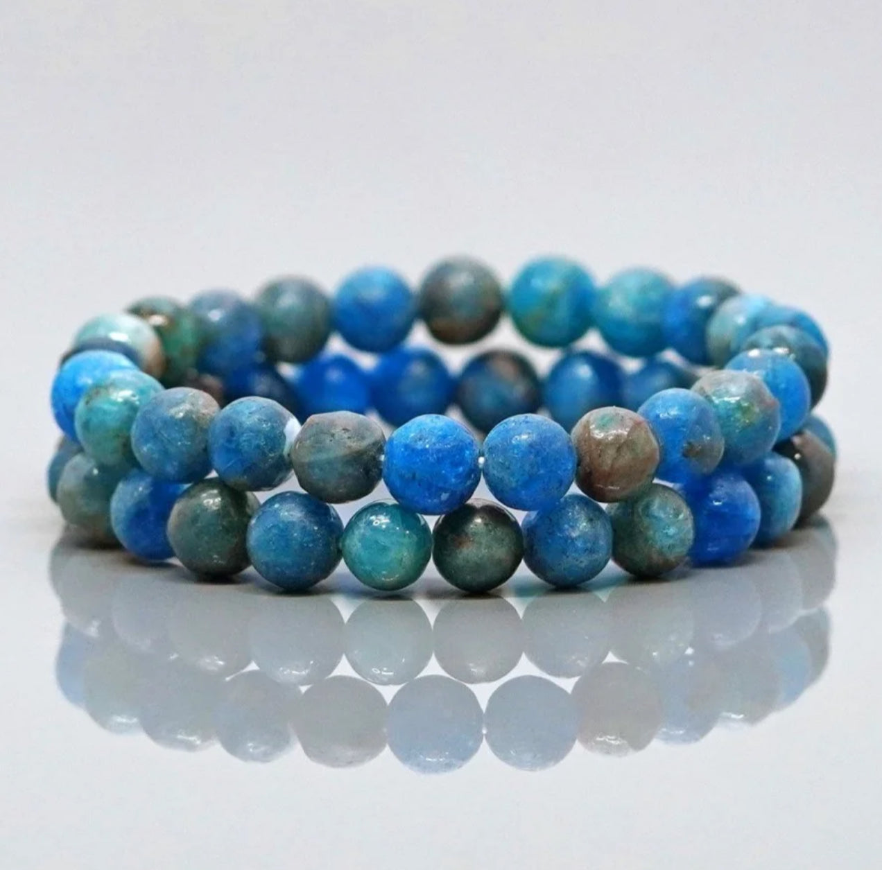 Mėlynojo apatito apyrankė 8 mm