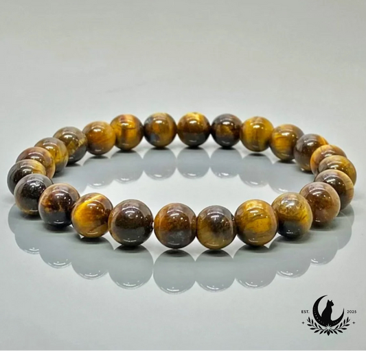 Tigro akies apyrankė 8 mm