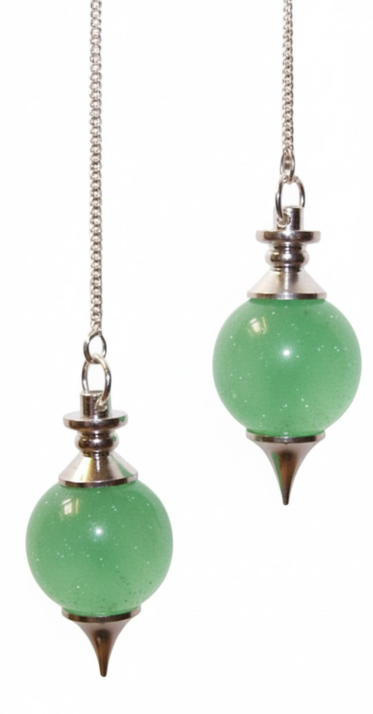 Sferos švytuoklė - žalias aventurinas