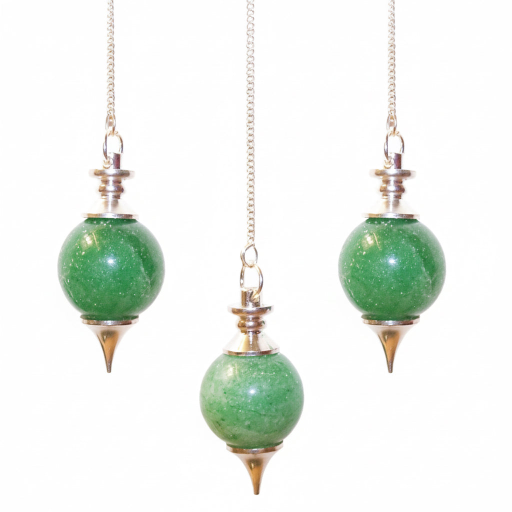 Sferos švytuoklė - žalias aventurinas