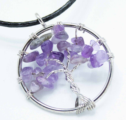 Gyvybės medžio pakabukas – ametistas