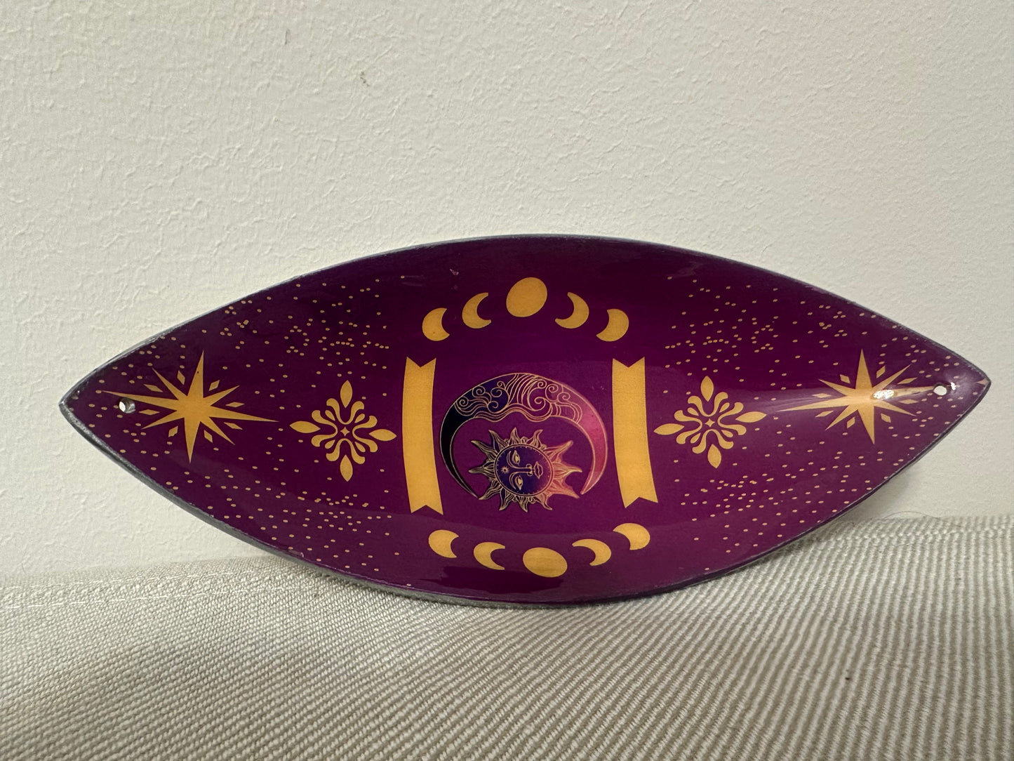 Smilkalų dubenėlis saulės ir mėnulio fazės (violetinis)