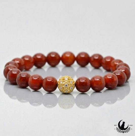 Karneolio apyrankė 10 mm