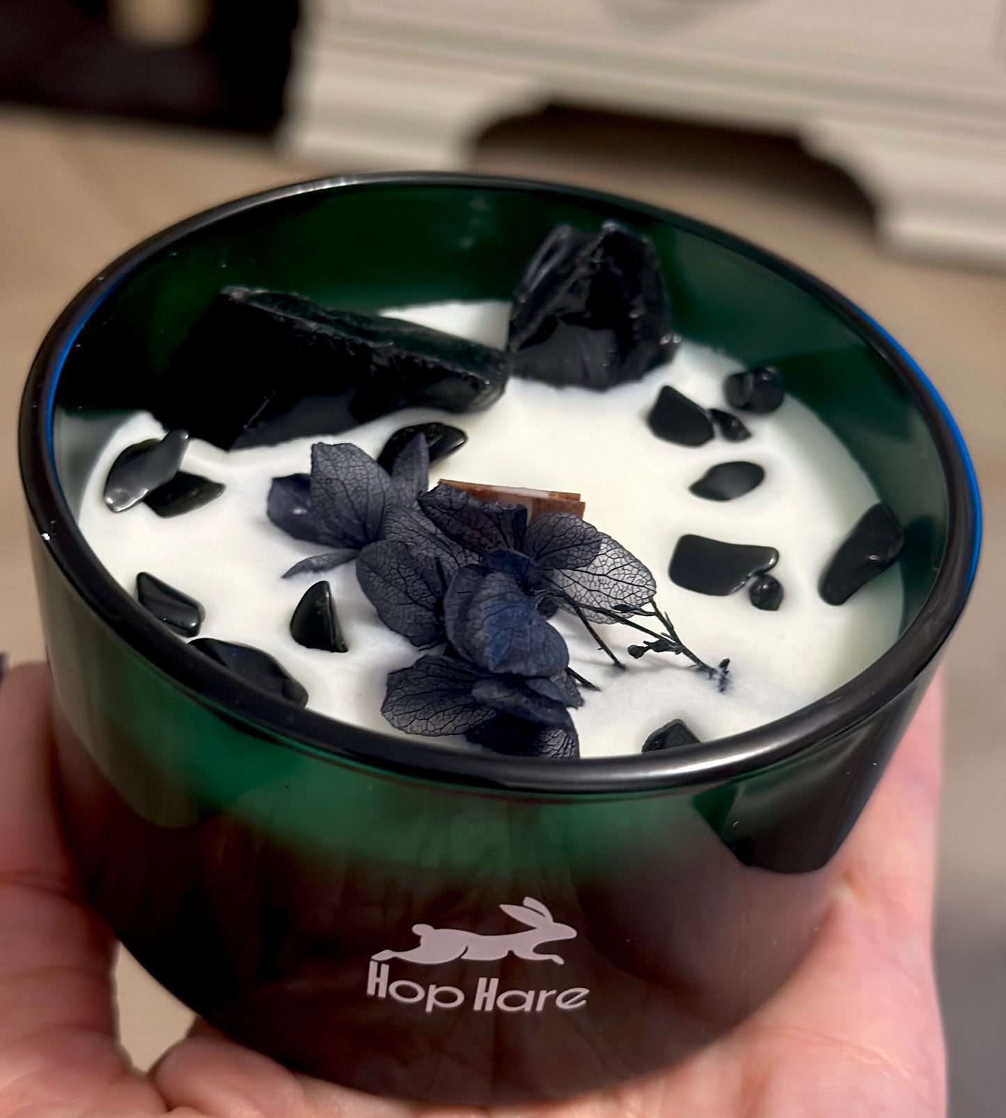 Krištolinė magiška gėlių žvakė „Hop Hare“ – Kardų riteris