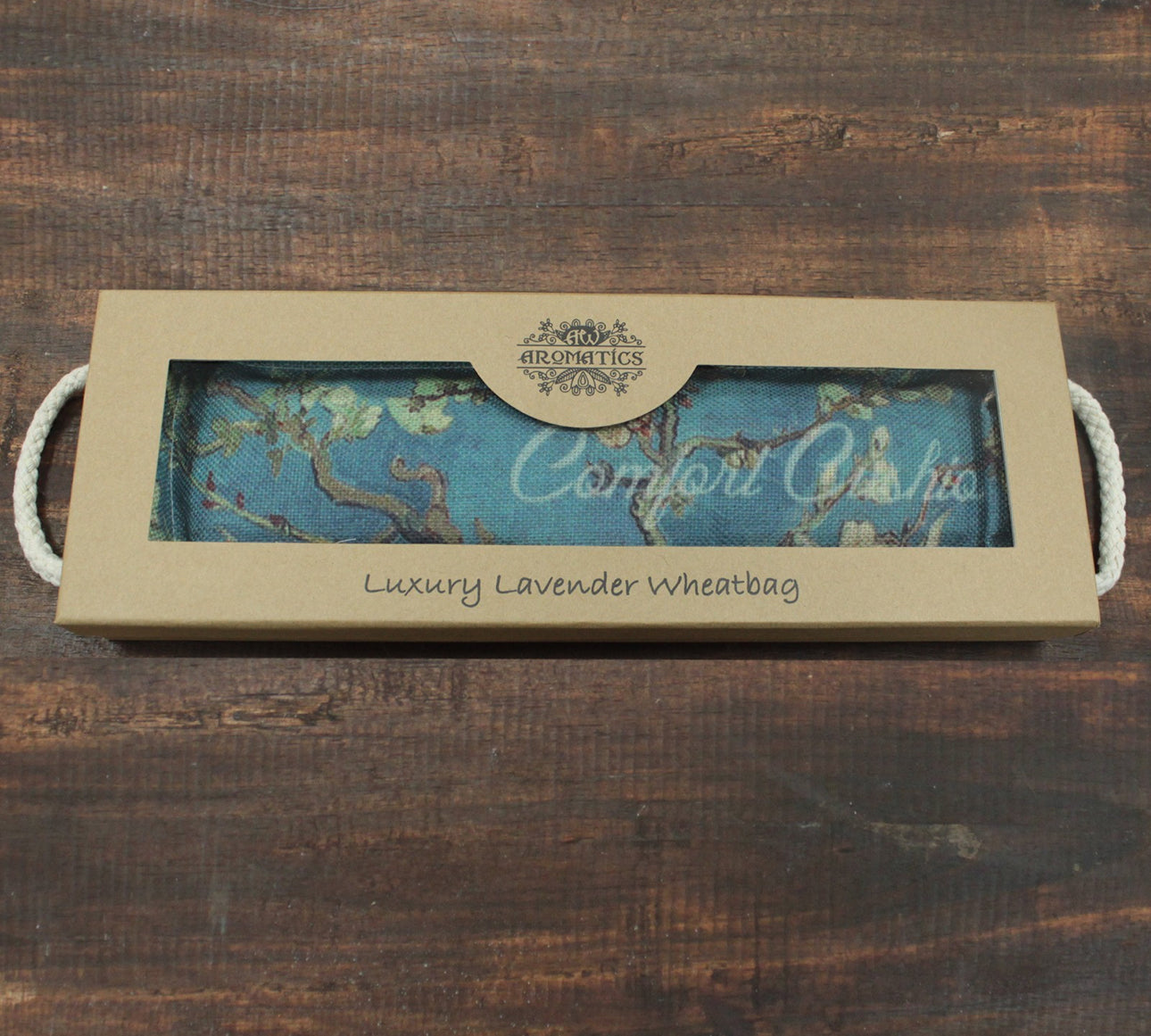 Prabangus levandų kviečių maišelis dovanų dėžutėje - Žydėjimas