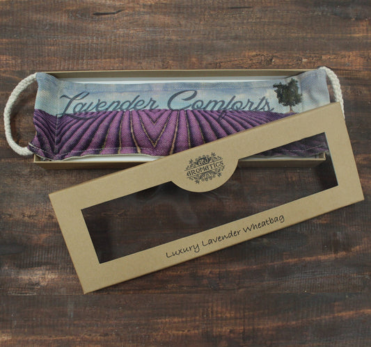 Prabangus levandų kviečių maišelis dovanų dėžutėje - Levandų komfortas