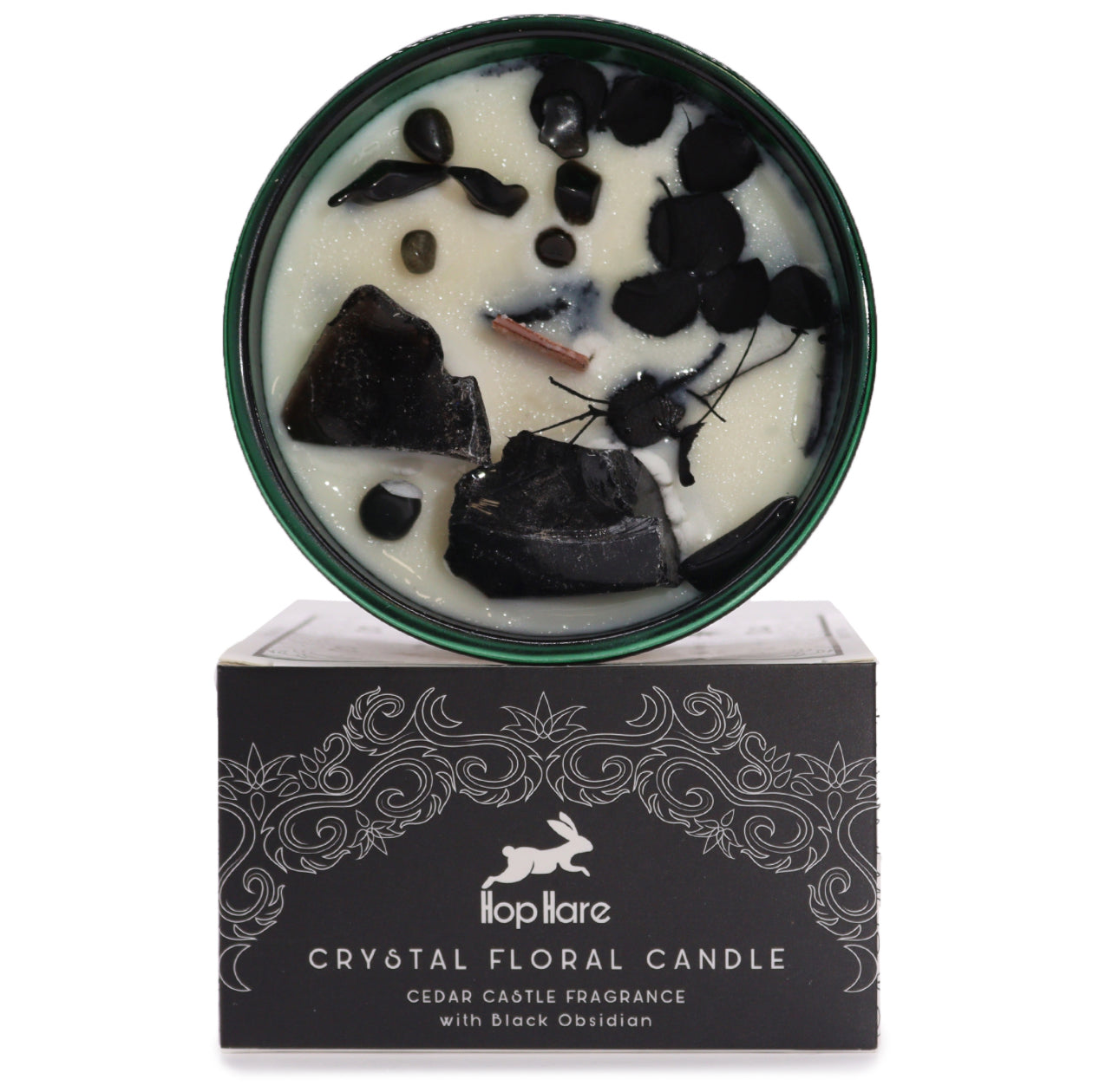 Krištolinė magiška gėlių žvakė „Hop Hare“ – Kardų riteris