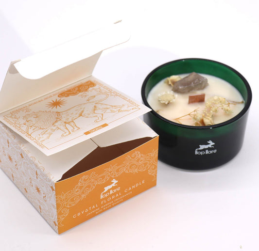 Hop Hare“ krištolinė magiška žvakė – Liūtas