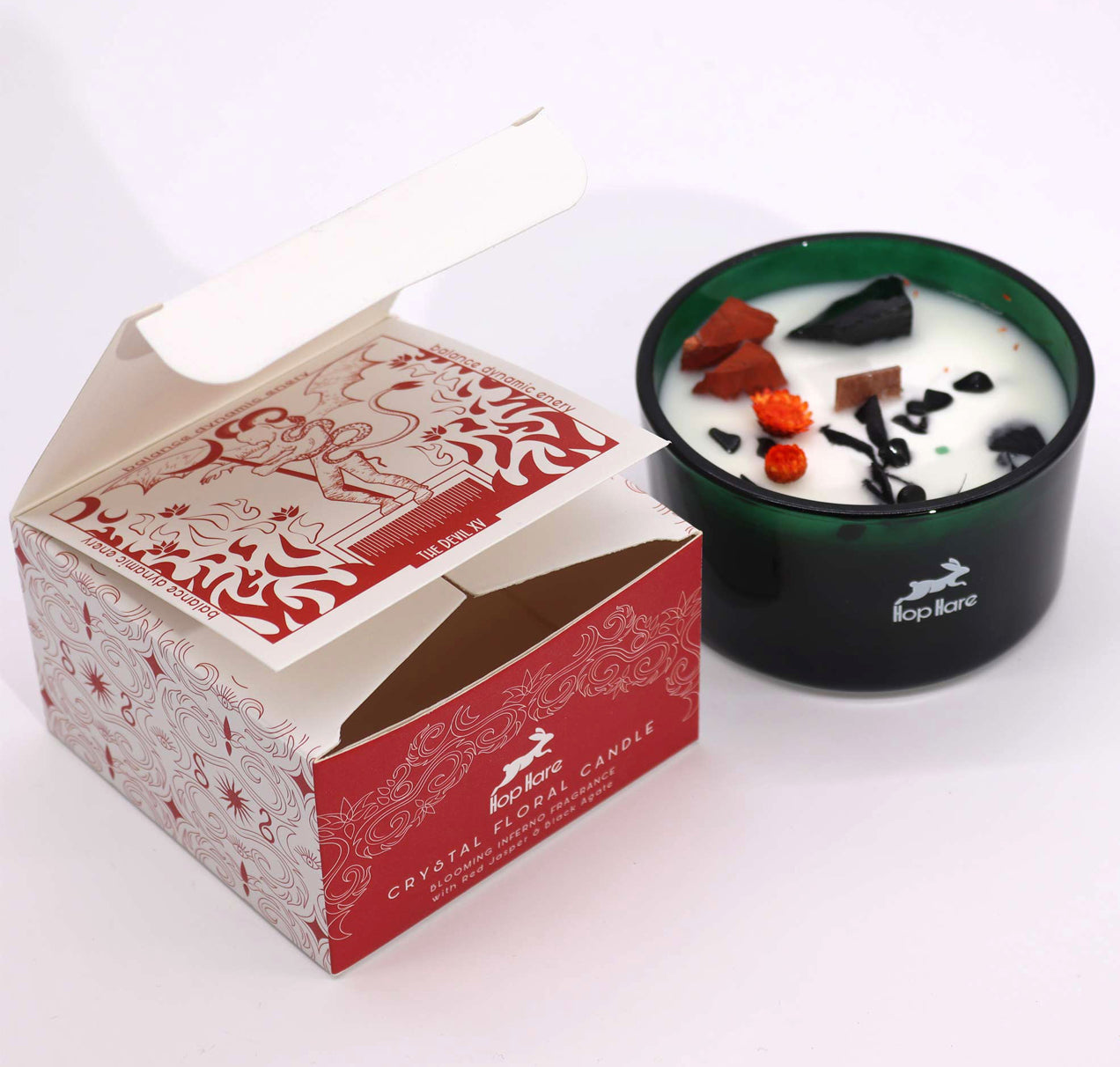 Hop Hare“ krištolinė magiška žvakė – Velnias