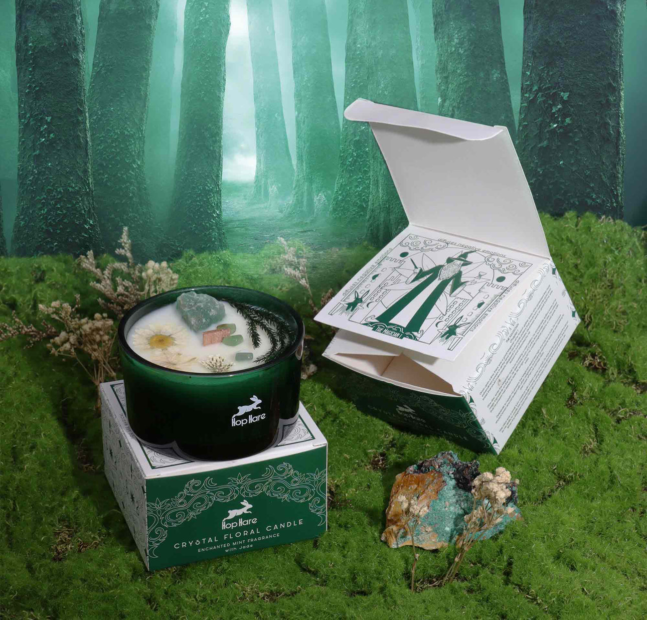 Hop Hare“ krištolinė magiška žvakė – Magas
