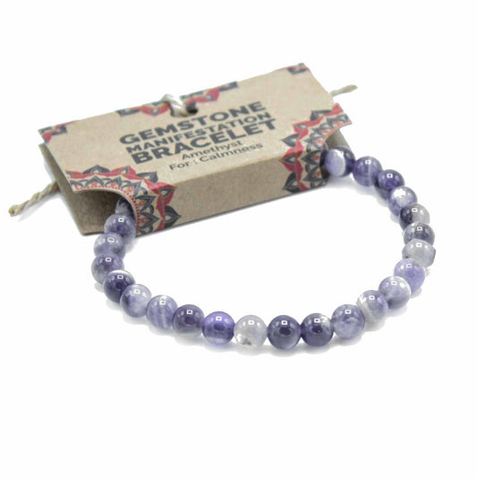 Brangakmenių Manifestacijos Apyrankė - Ametistas - Ramybė