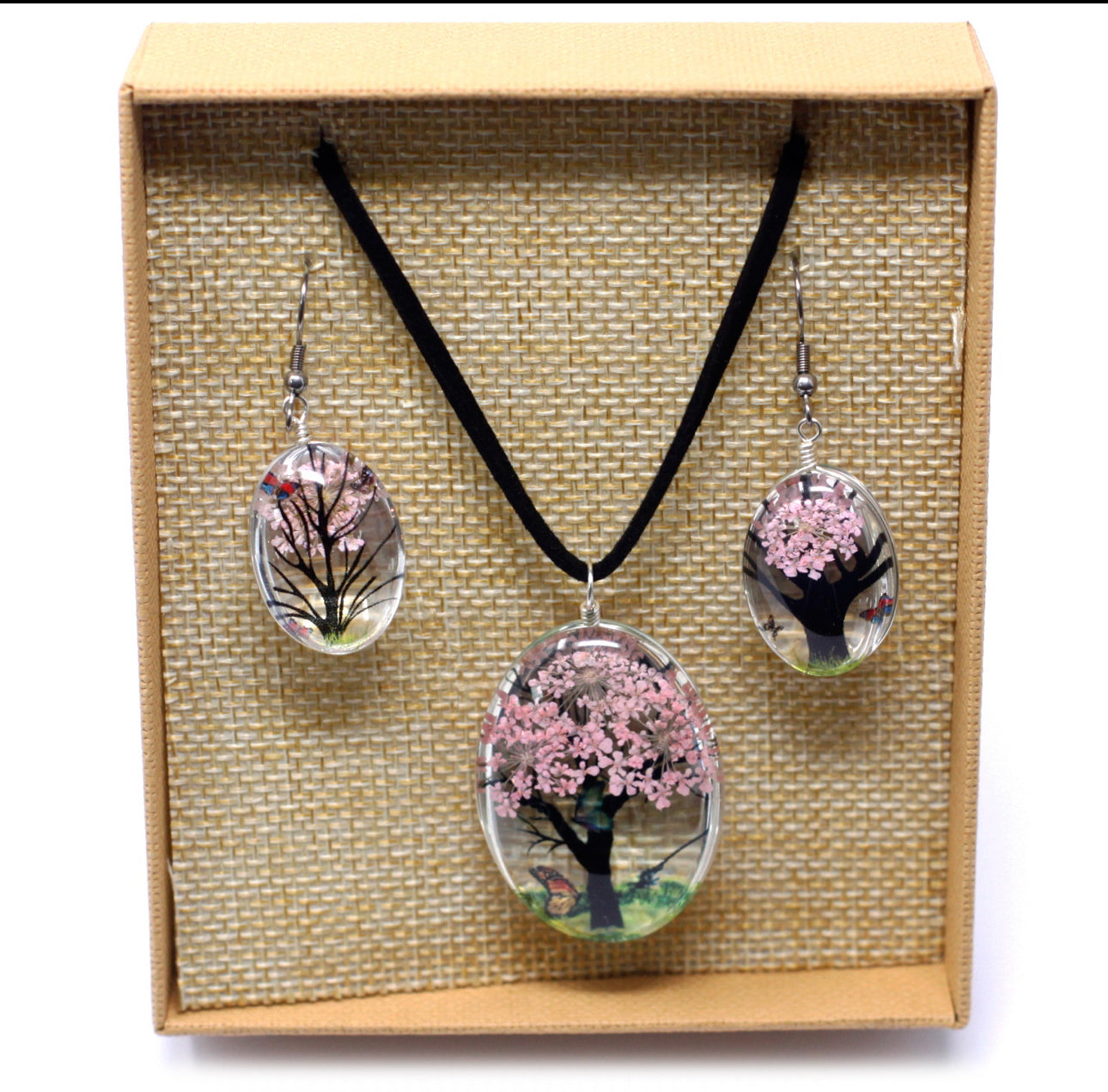 Presuotos gėlės - Gyvybės medžio rinkinys - Rožinė