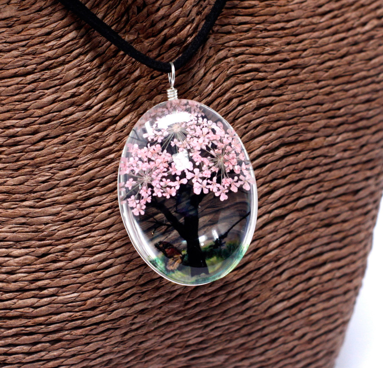 Presuotos gėlės - Gyvybės medžio rinkinys - Rožinė