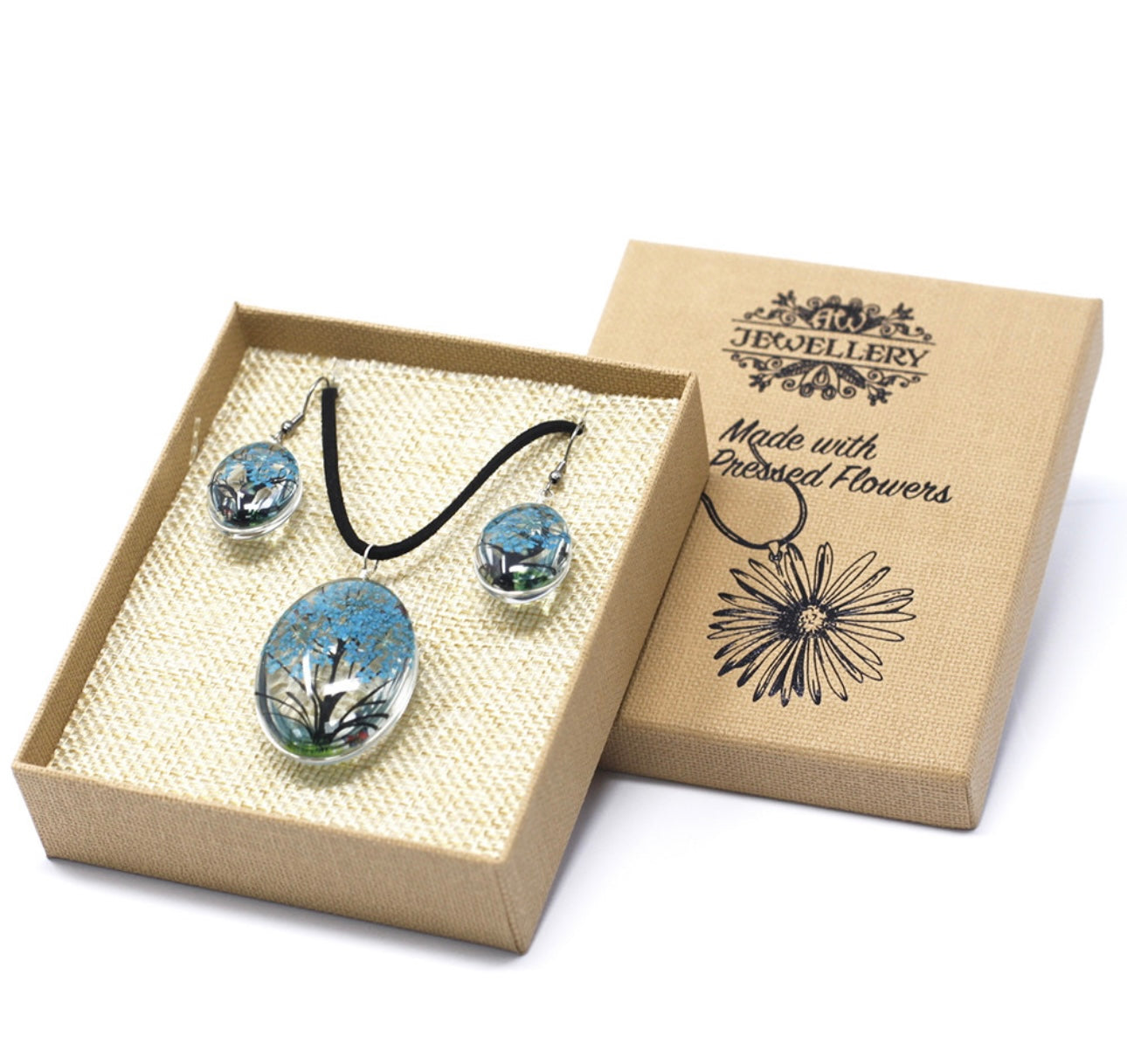 Presuotos gėlės - Gyvybės medžio rinkinys - Mėlyna