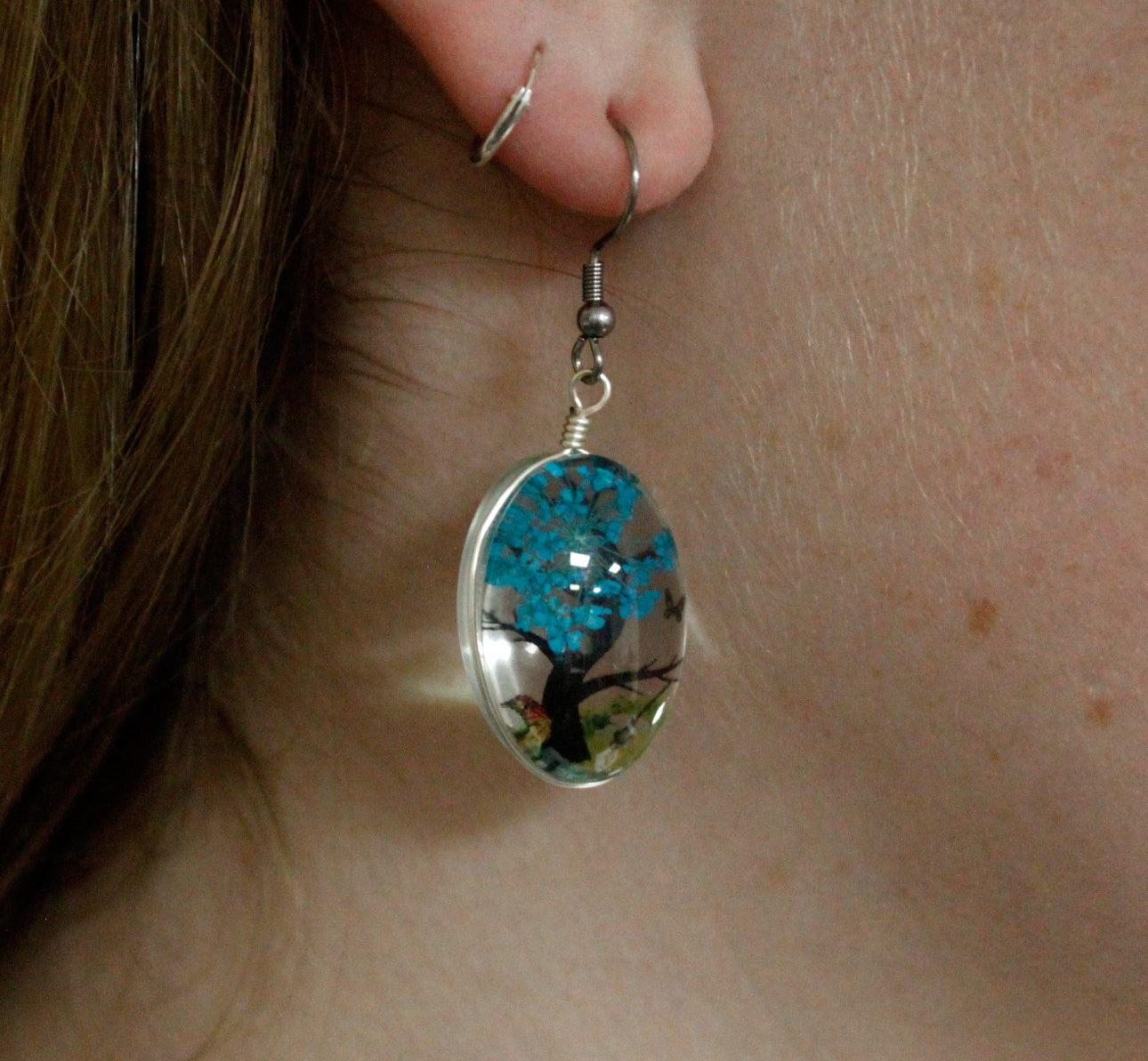 Presuotos gėlės - Gyvybės medžio rinkinys - Mėlyna