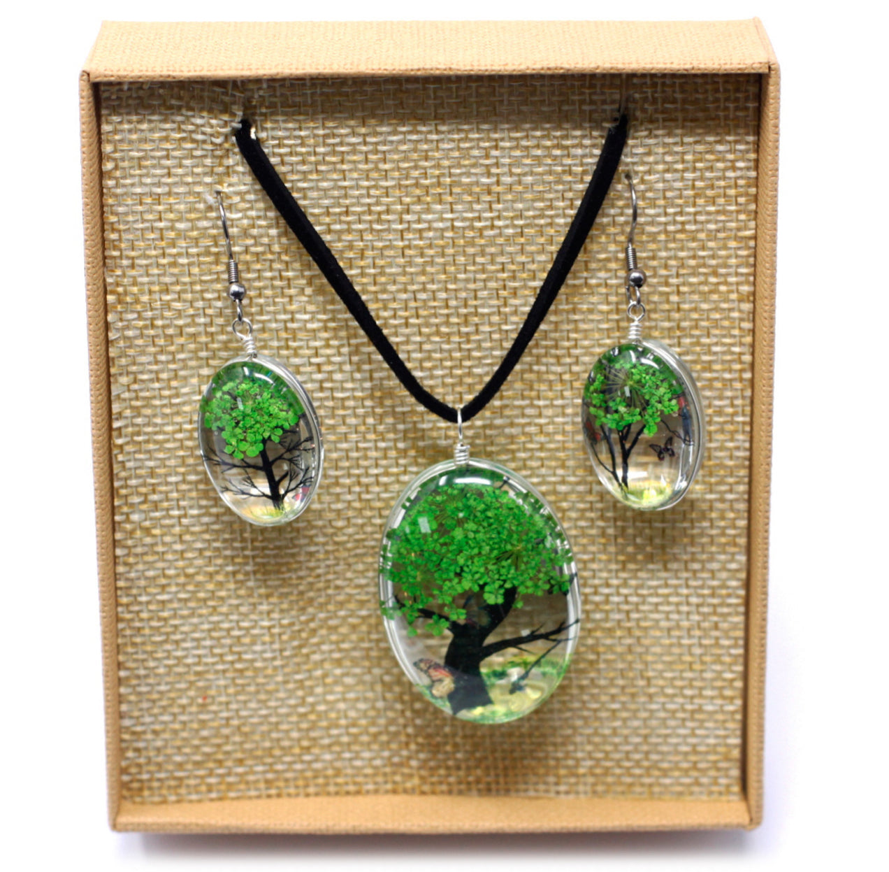 Presuotos gėlės - Gyvybės medžio rinkinys - Žalias