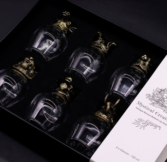 Dovanų rinkinys - 6 taurelės (100ml) - Mistiniai gyvūnai