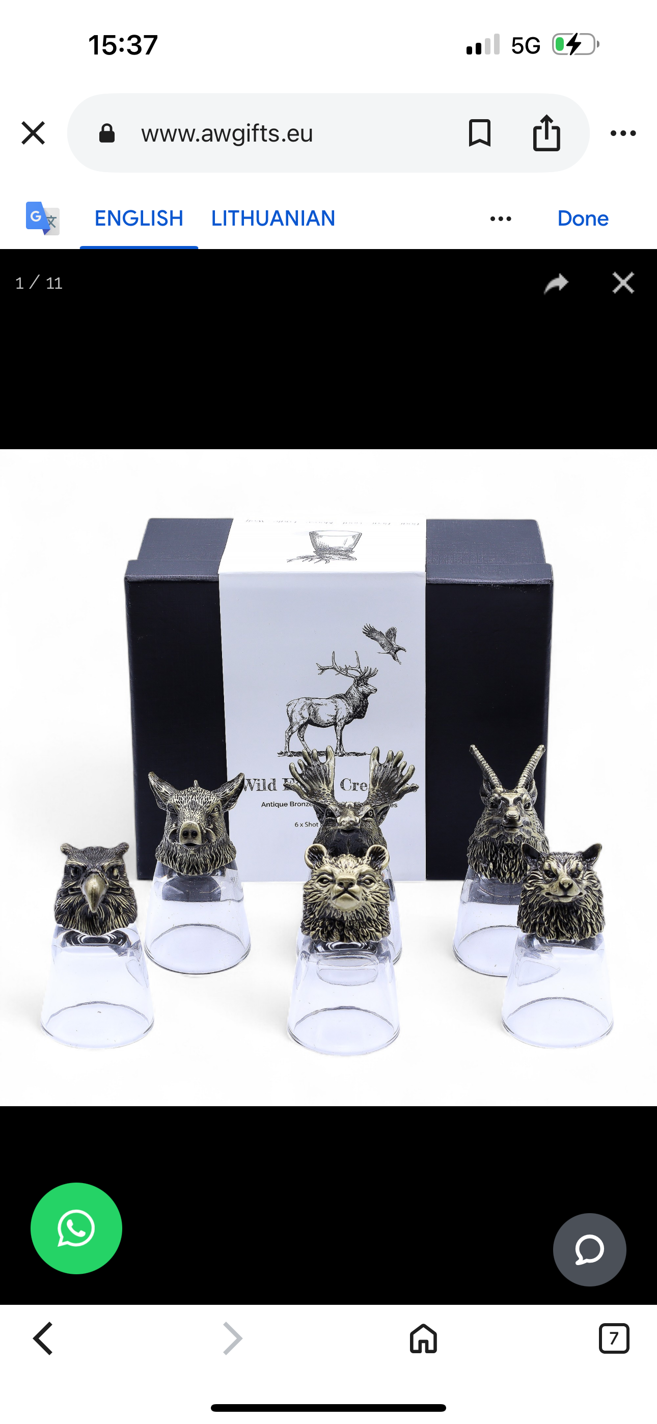 Dovanų rinkinys - 6 taurelės (50ml) - Laukiniai miško gyvūnai