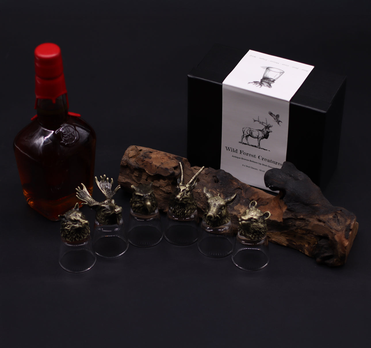 Dovanų rinkinys - 6 taurelės (50ml) - Laukiniai miško gyvūnai