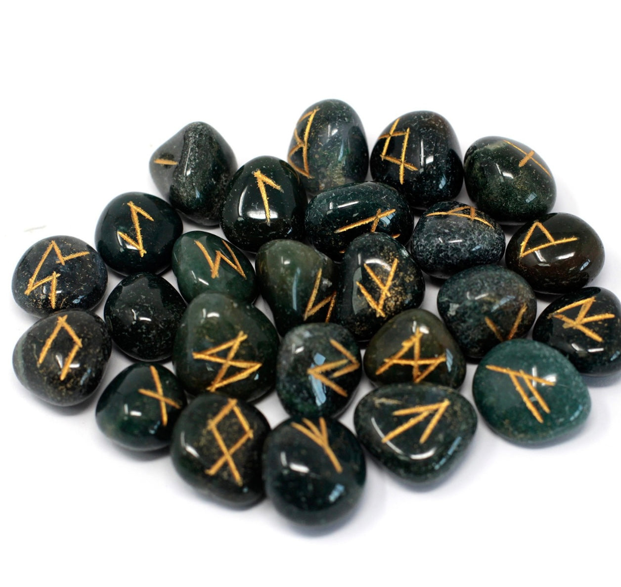 Runų akmenų rinkinys maišelyje - kraujo akmuo