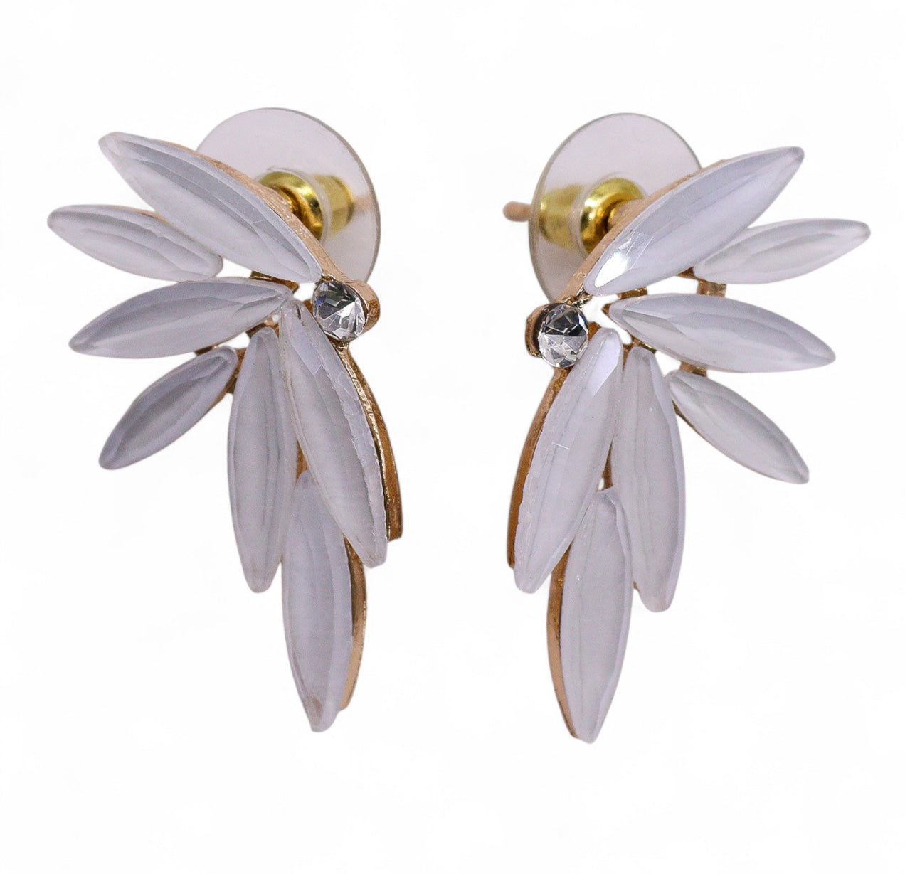 Perliniai vintažinio stiklo auskarai - Fėjos