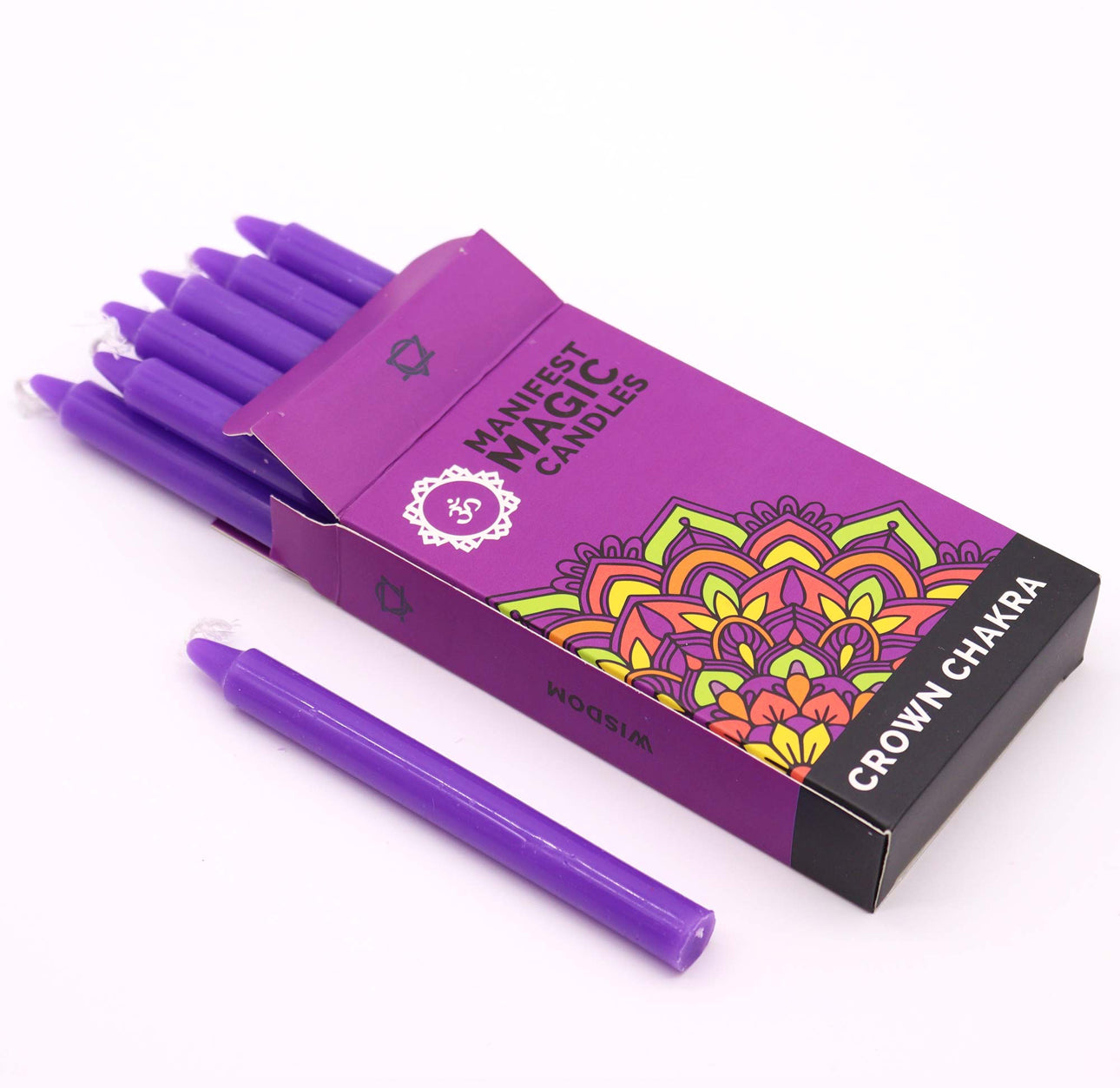 „Manifest Magic“ žvakės 12 vnt. – Karūnos čakra