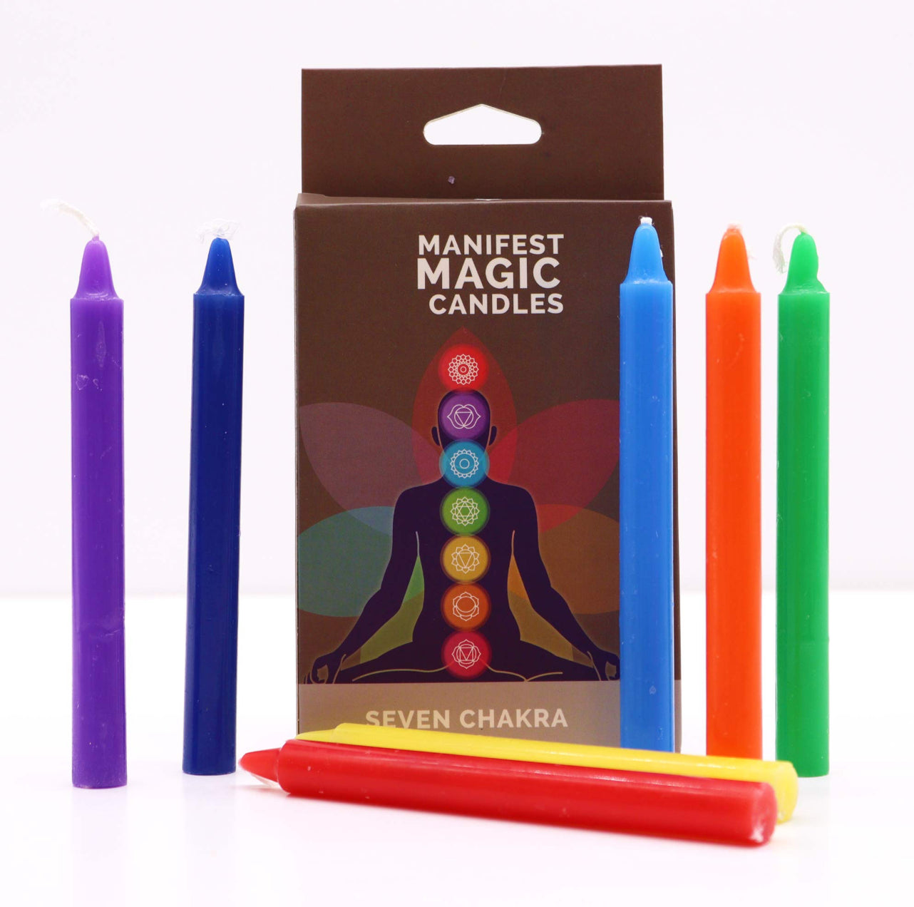Septynių čakrų manifestavimo žvakės