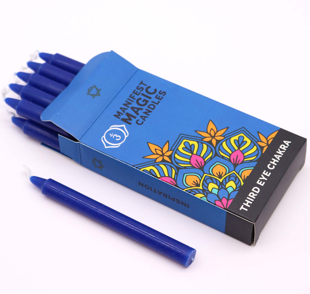 „Manifest Magic“ žvakės 12 vnt. - Trečios akies čakra