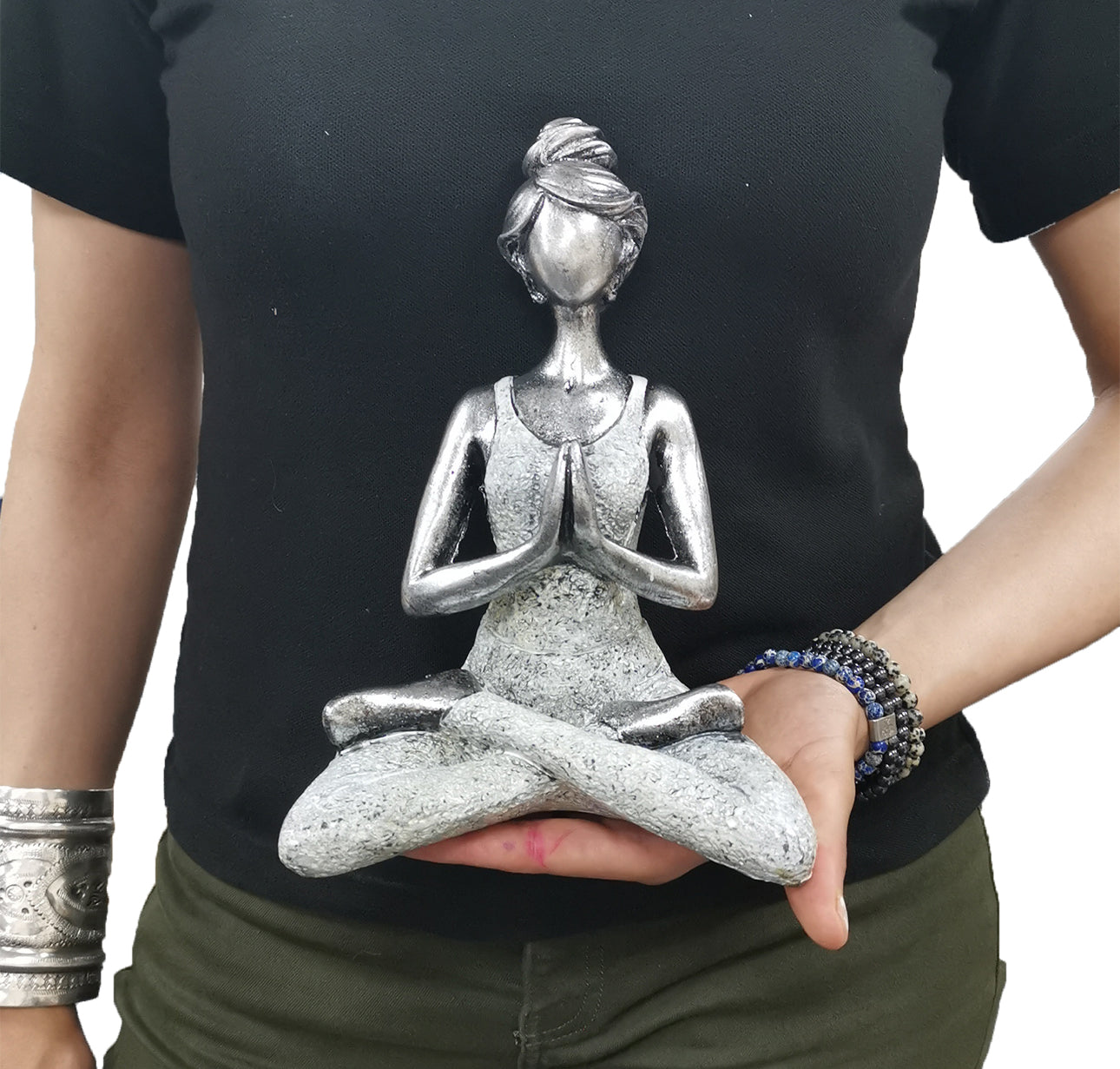 Jogos figūrėlė - bronzinė ir sidabrinė, 24 cm