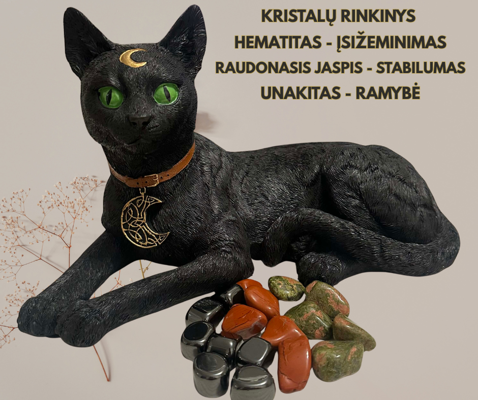 Kristalų rinkinys - Žemės stiprybė ir gilus įžeminimas