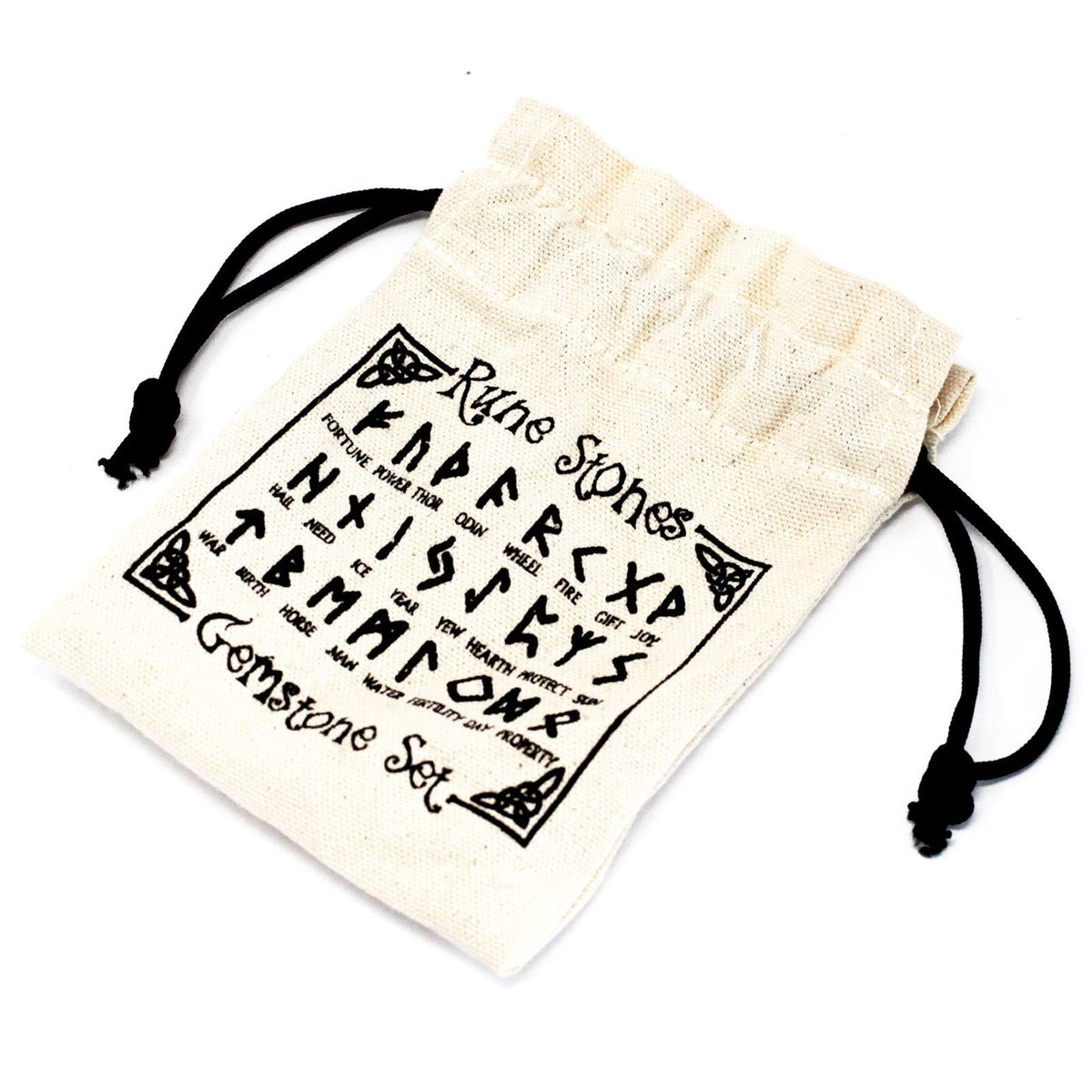 Indian Runes in Pouch - Rose Quartz – 3 nuotrauka