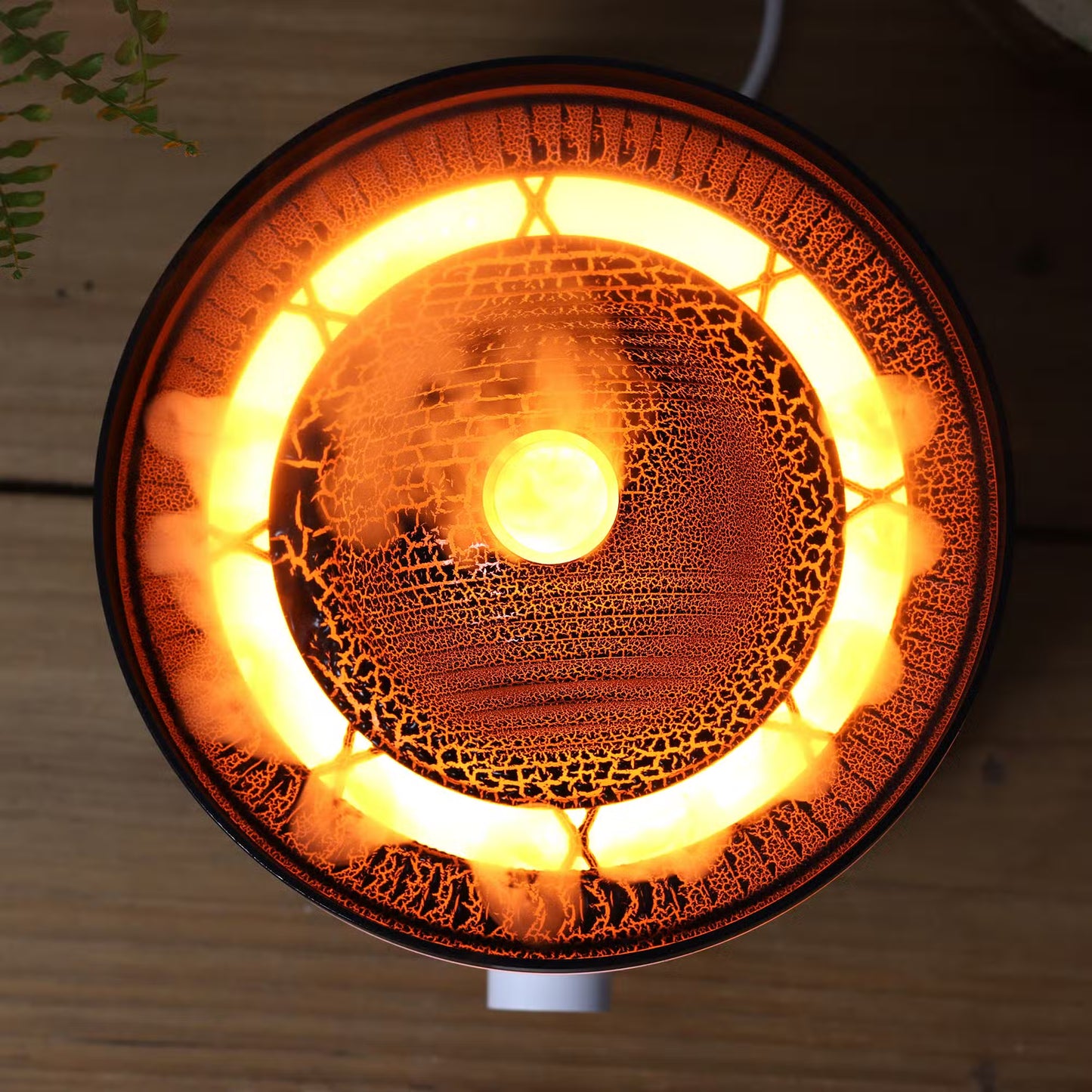 Didelis ugnikalnio efekto aromaterapinis difuzorius dviejų spalvų