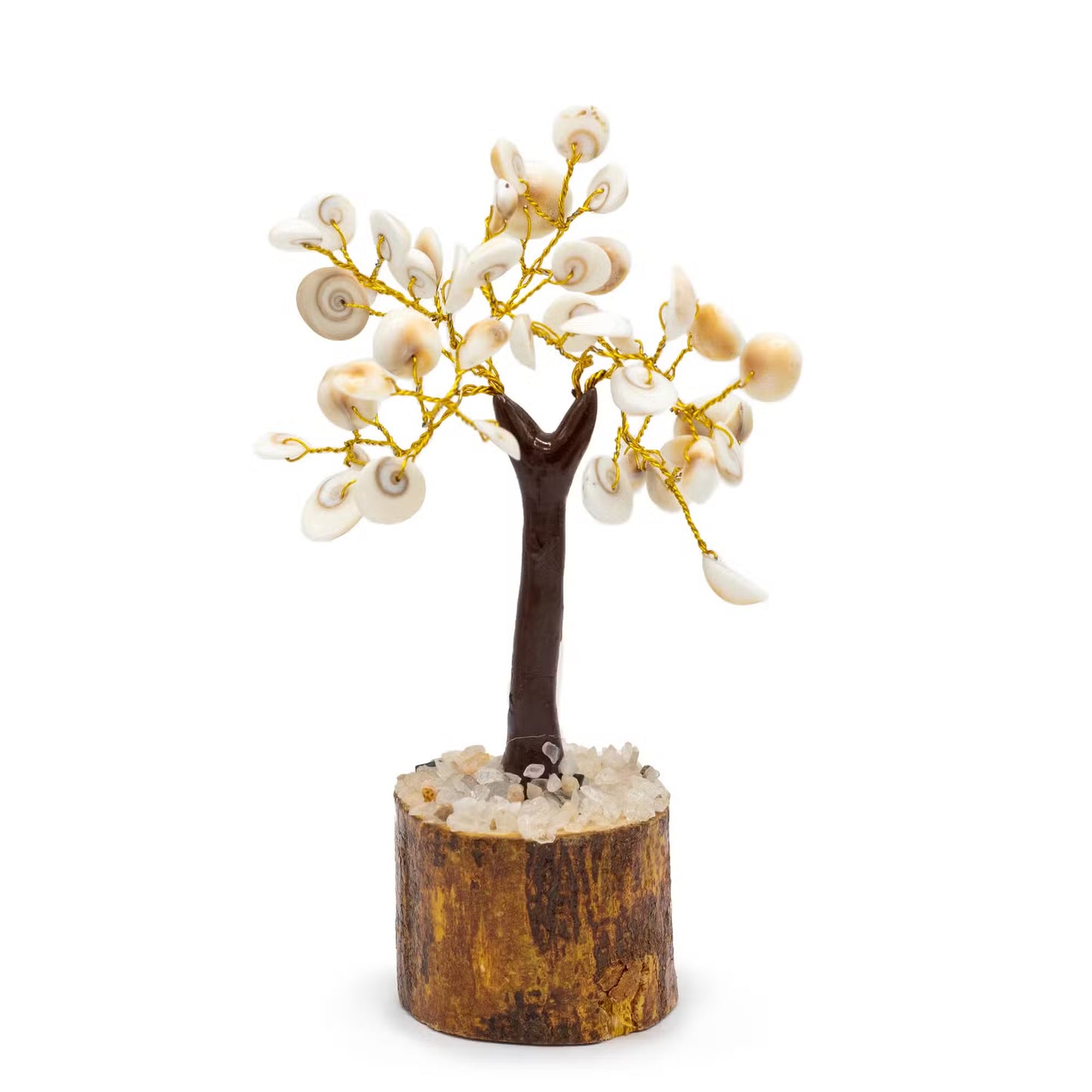 Vidutinis Gomati akmenukų čakros medelis - 45 akmenys