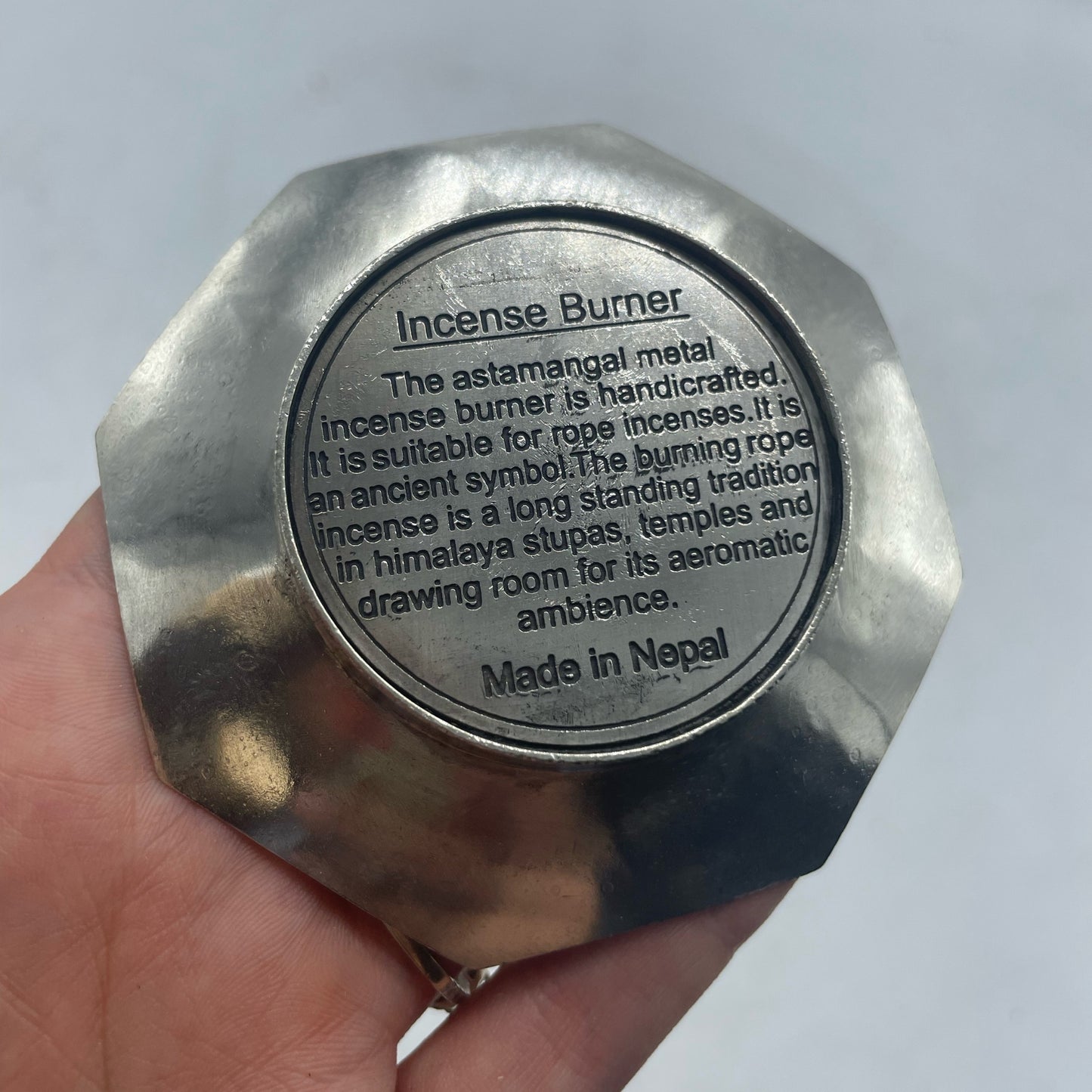 Virvinių smilkalų ir sidabruotų laikiklio rinkinys - Astamangal